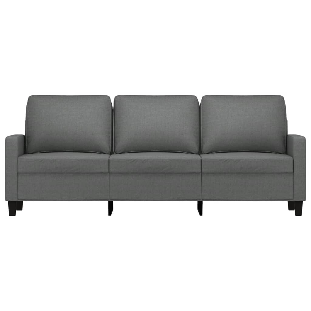 3-Sitzer-Sofa Dunkelgrau 180 cm Stoff