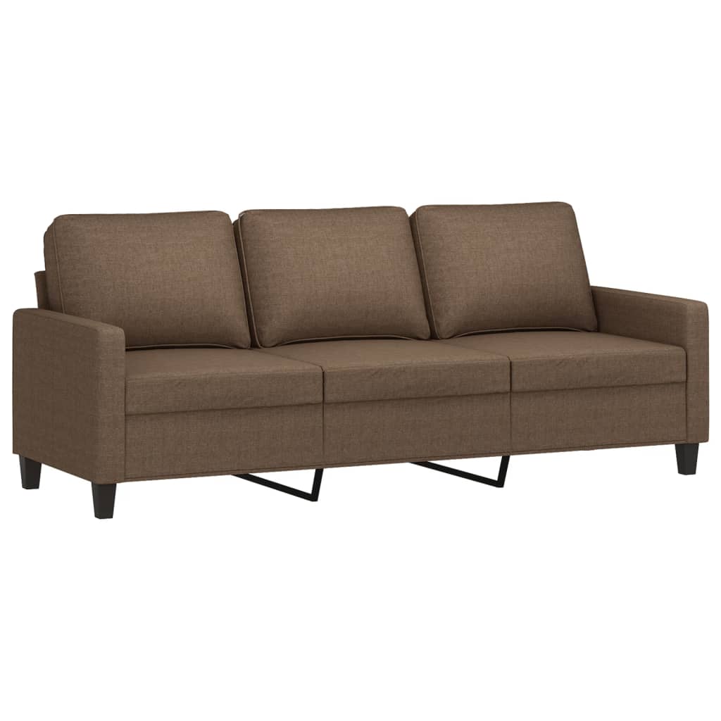 3-Sitzer-Sofa Braun 180 cm Stoff