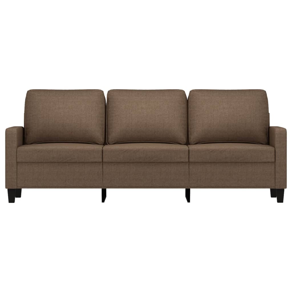 3-Sitzer-Sofa Braun 180 cm Stoff