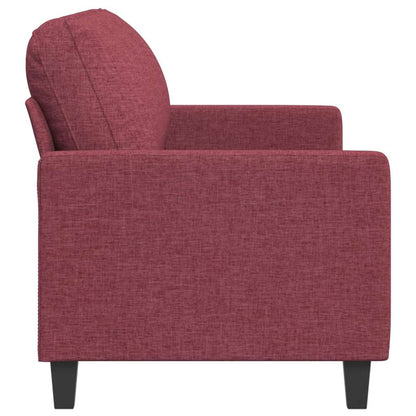 3-Sitzer-Sofa Weinrot 180 cm Stoff