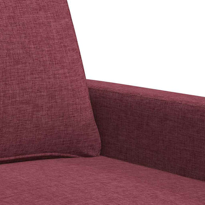 3-Sitzer-Sofa Weinrot 180 cm Stoff