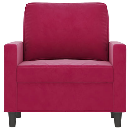 Sessel Weinrot 60 cm Samt