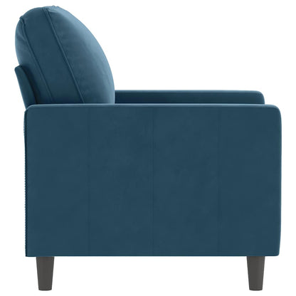 Sessel Blau 60 cm Samt
