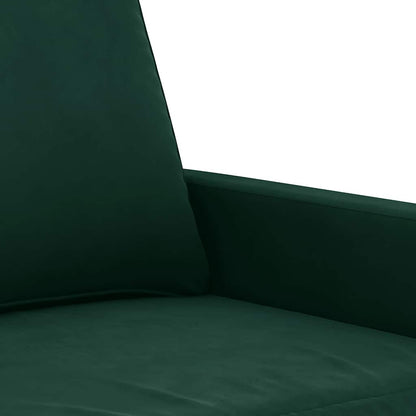 2-Sitzer-Sofa Dunkelgrün 120 cm Samt