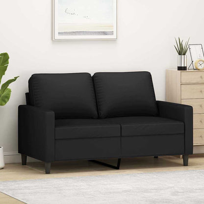 2-Sitzer-Sofa Schwarz 120 cm Samt