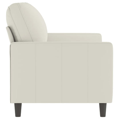 2-Sitzer-Sofa Creme 120 cm Samt