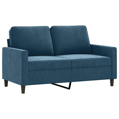 2-Sitzer-Sofa Blau 120 cm Samt