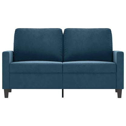 2-Sitzer-Sofa Blau 120 cm Samt