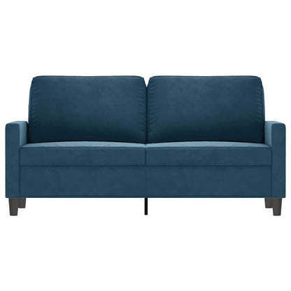 2-Sitzer-Sofa Blau 140 cm Samt