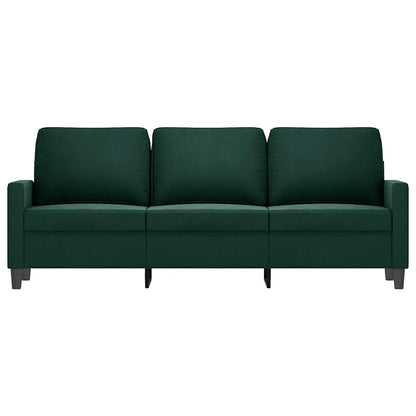 3-Sitzer-Sofa Dunkelgrün 180 cm Samt