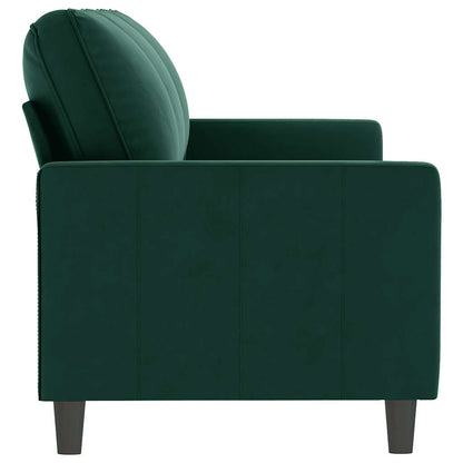 3-Sitzer-Sofa Dunkelgrün 180 cm Samt