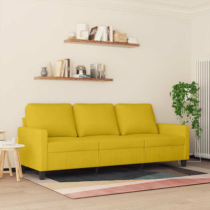 3-Sitzer-Sofa Gelb 180 cm Samt
