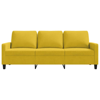 3-Sitzer-Sofa Gelb 180 cm Samt