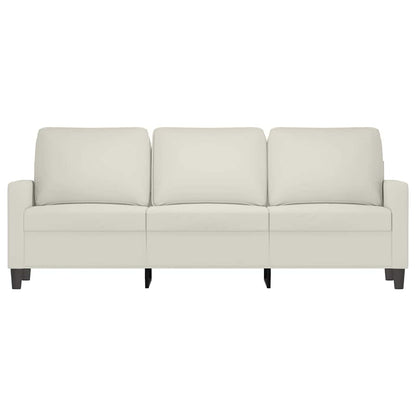 3-Sitzer-Sofa Creme 180 cm Samt