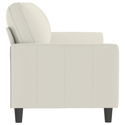 3-Sitzer-Sofa Creme 180 cm Samt
