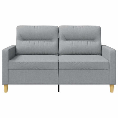 2-Sitzer-Sofa Hellgrau 120 cm Stoff