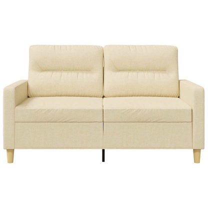 2-Sitzer-Sofa Creme 120 cm Stoff