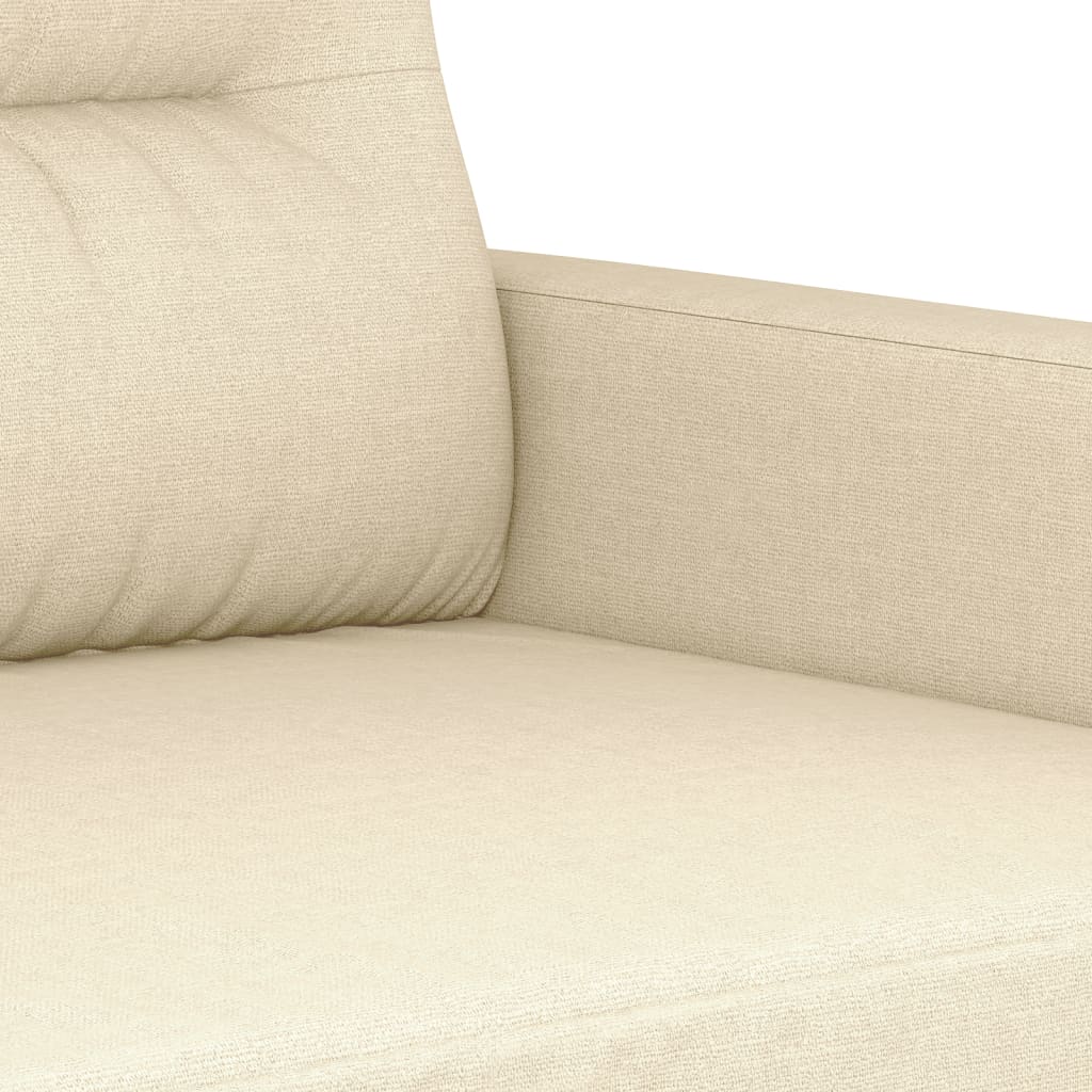 2-Sitzer-Sofa Creme 120 cm Stoff