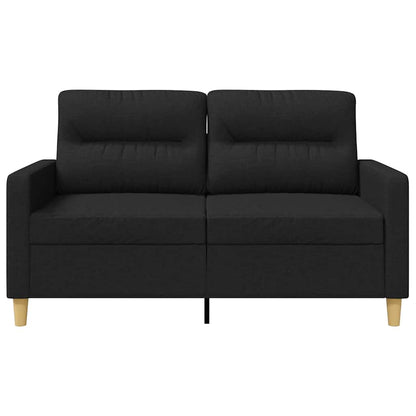 2-Sitzer-Sofa Schwarz 120 cm Stoff