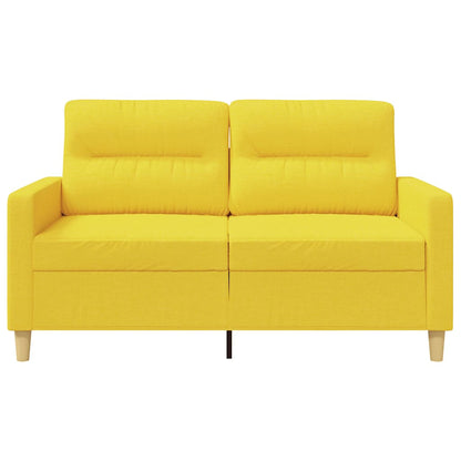 2-Sitzer-Sofa Hellgelb 120 cm Stoff