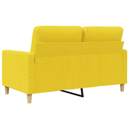 2-Sitzer-Sofa Hellgelb 120 cm Stoff