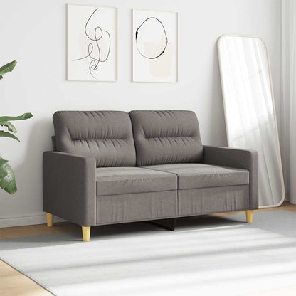 2-Sitzer-Sofa Taupe 120 cm Stoff