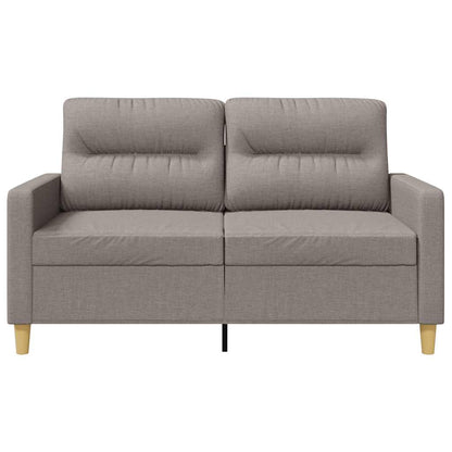 2-Sitzer-Sofa Taupe 120 cm Stoff