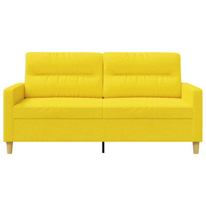 2-Sitzer-Sofa Hellgelb 140 cm Stoff
