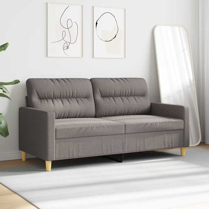 2-Sitzer-Sofa Taupe 140 cm Stoff