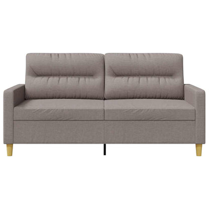 2-Sitzer-Sofa Taupe 140 cm Stoff