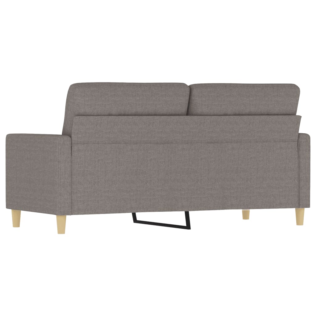 2-Sitzer-Sofa Taupe 140 cm Stoff