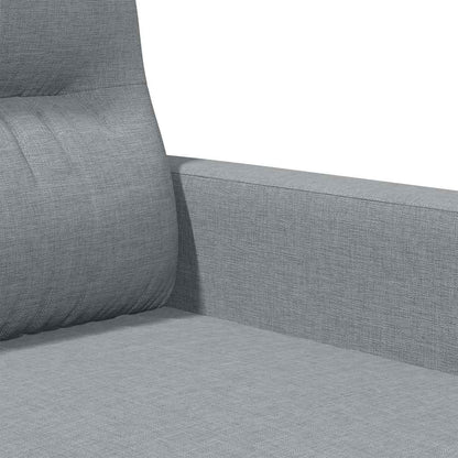 3-Sitzer-Sofa Hellgrau 180 cm Stoff