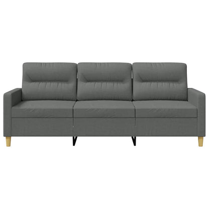 3-Sitzer-Sofa Dunkelgrau 180 cm Stoff