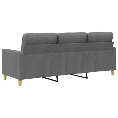 3-Sitzer-Sofa Dunkelgrau 180 cm Stoff