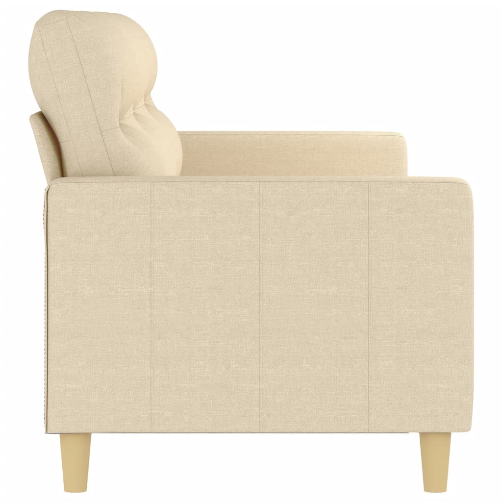 3-Sitzer-Sofa Creme 180 cm Stoff