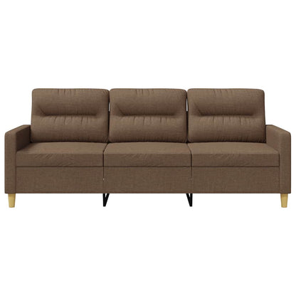 3-Sitzer-Sofa Braun 180 cm Stoff