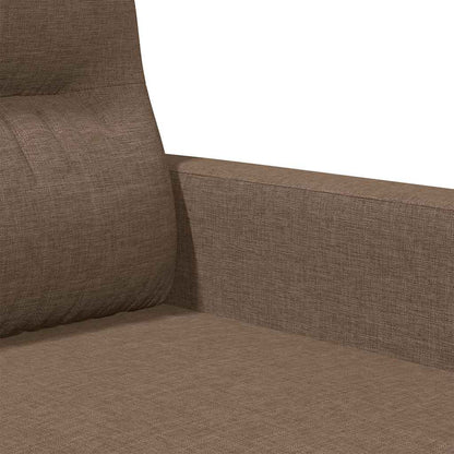 3-Sitzer-Sofa Braun 180 cm Stoff