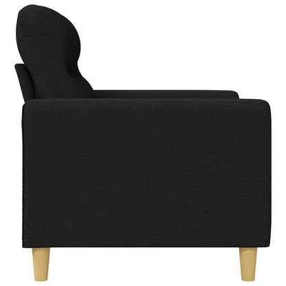 3-Sitzer-Sofa Schwarz 180 cm Stoff