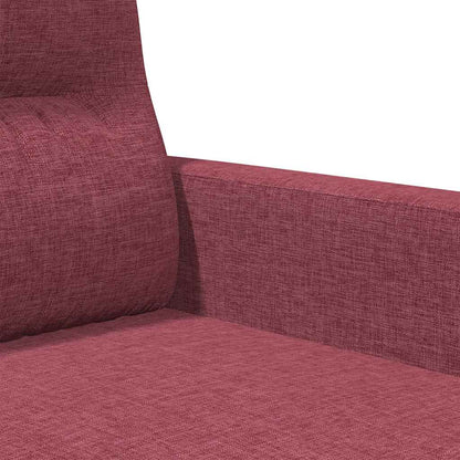 3-Sitzer-Sofa Weinrot 180 cm Stoff