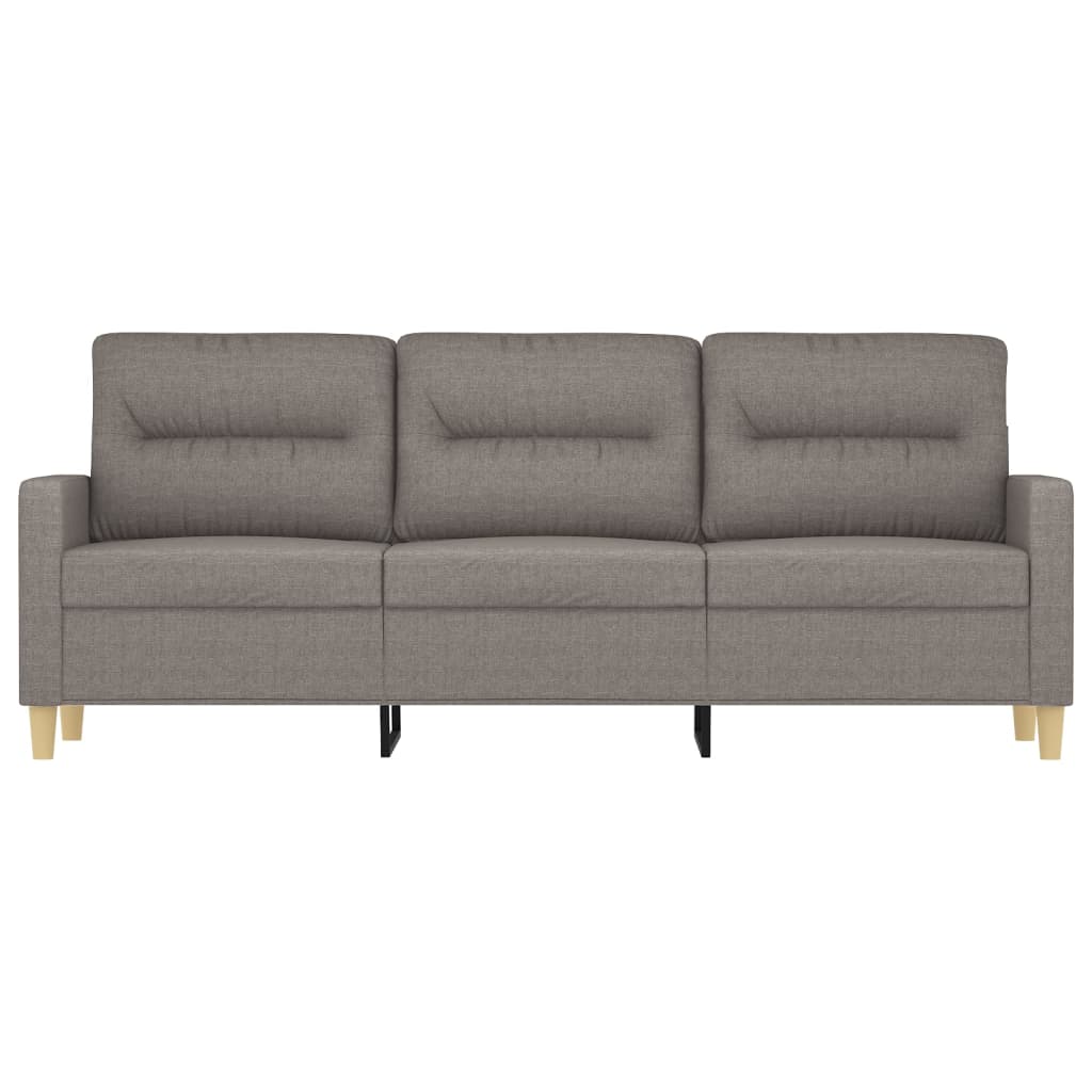 3-Sitzer-Sofa Taupe 180 cm Stoff