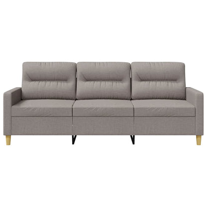3-Sitzer-Sofa Taupe 180 cm Stoff