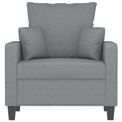 Sessel Hellgrau 60 cm Stoff