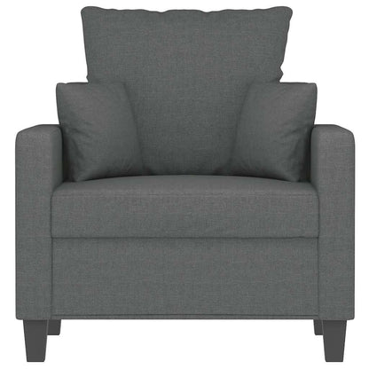Sessel Dunkelgrau 60 cm Stoff