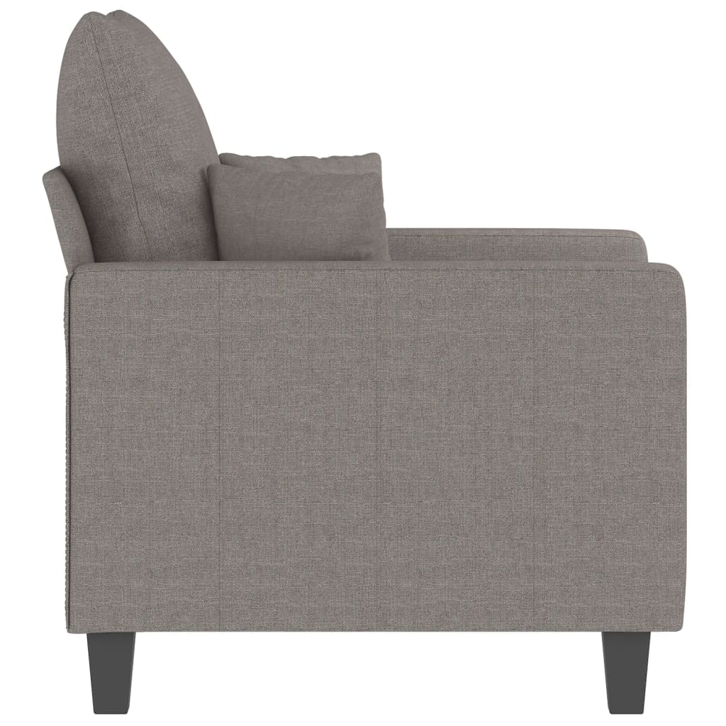 Fauteuil taupe 60 cm tissu