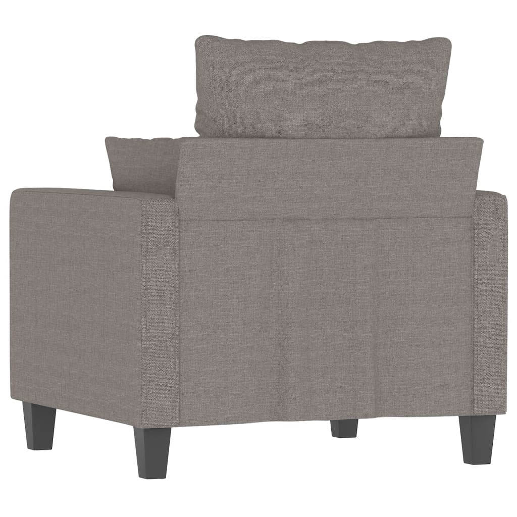 Fauteuil taupe 60 cm tissu