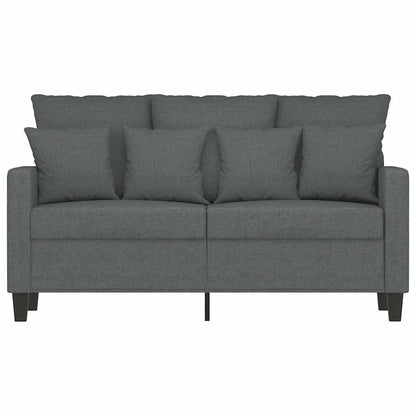2-Sitzer-Sofa Dunkelgrau 120 cm Stoff