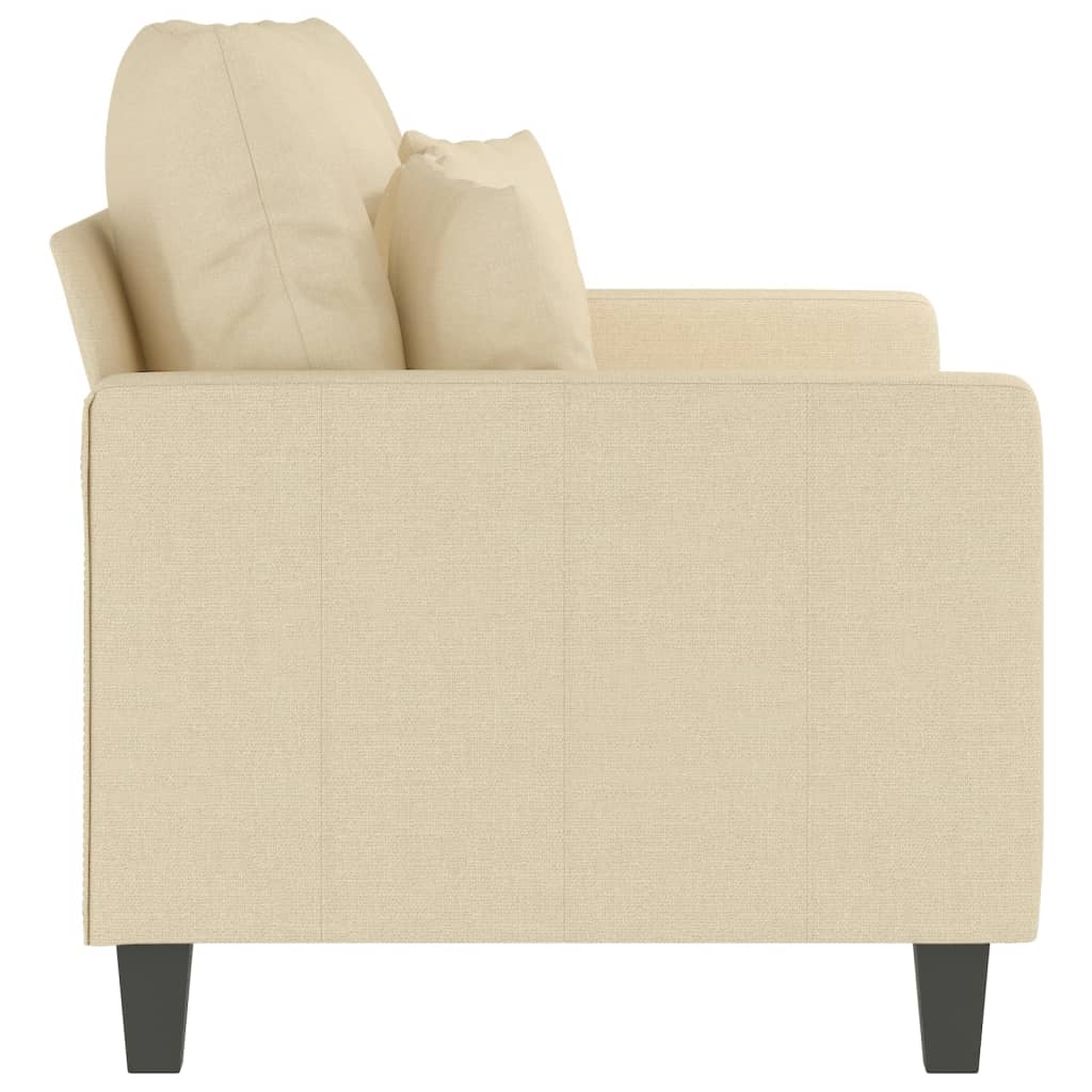 2-Sitzer-Sofa Creme 120 cm Stoff