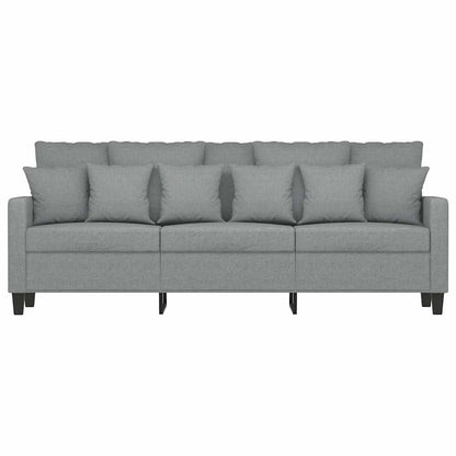 3-Sitzer-Sofa Hellgrau 180 cm Stoff
