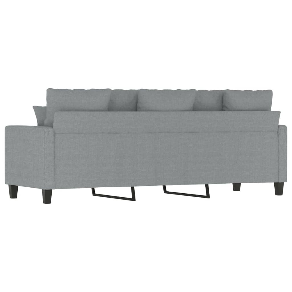 3-Sitzer-Sofa Hellgrau 180 cm Stoff