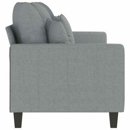 3-Sitzer-Sofa Hellgrau 180 cm Stoff